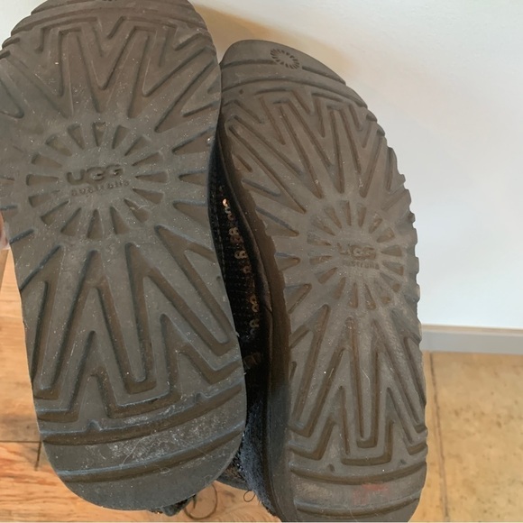 Ugg Black Sequin Boots Size 6 - Picture 7 of 9